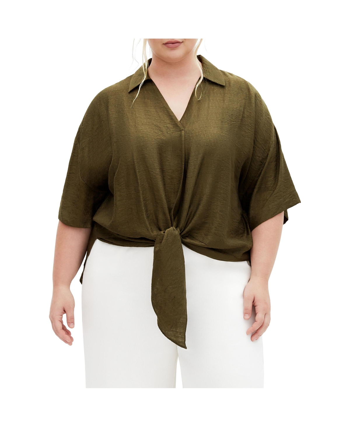 Plus Size Rosie Shirt - Ivory