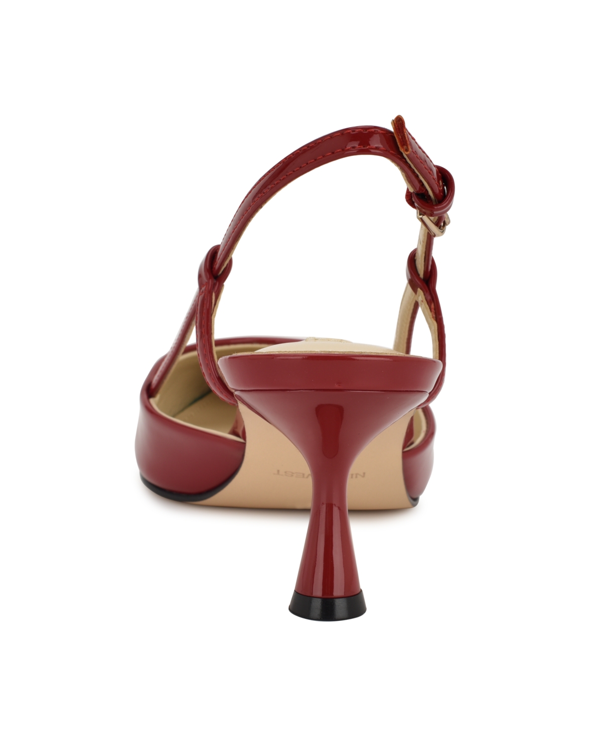 Nine West Women's Rhonda Tapered Heel Slingback Pumps In Red Patent