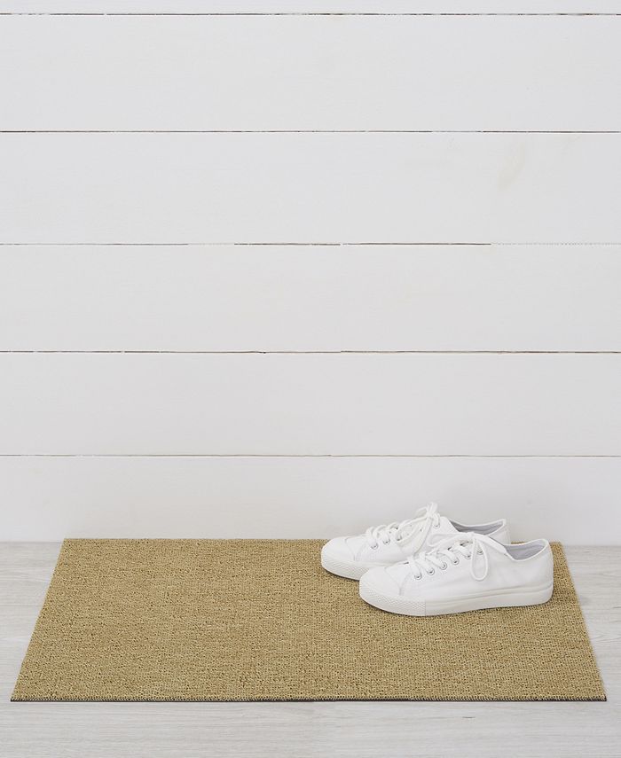 Chilewich Martha Stewart Heathered Shag Doormat, 18x28 - Tan/Beige - No Size