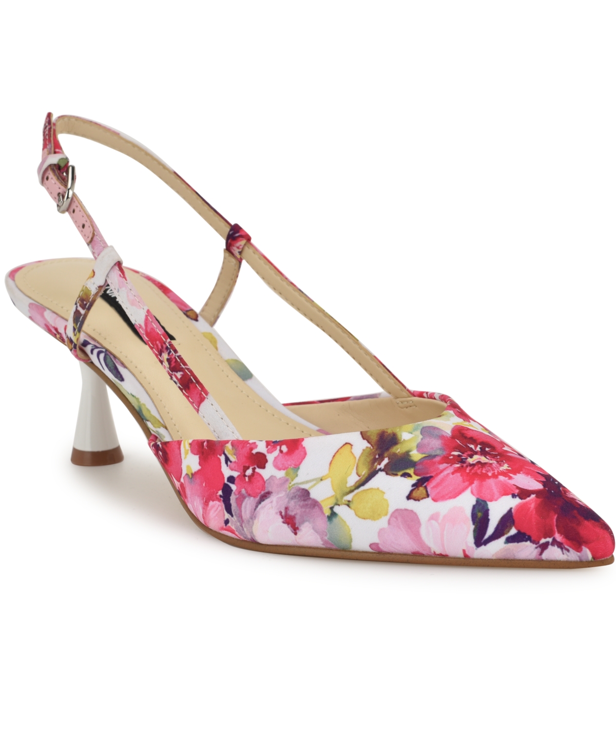 NINE WEST WOMEN'S RHONDA TAPERED HEEL SLINGBACK PUMPS 