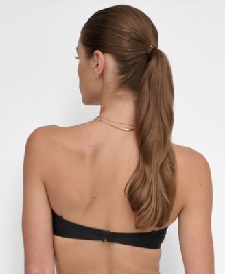 Women's Shirred U-Wire Bandeau Bikini Top