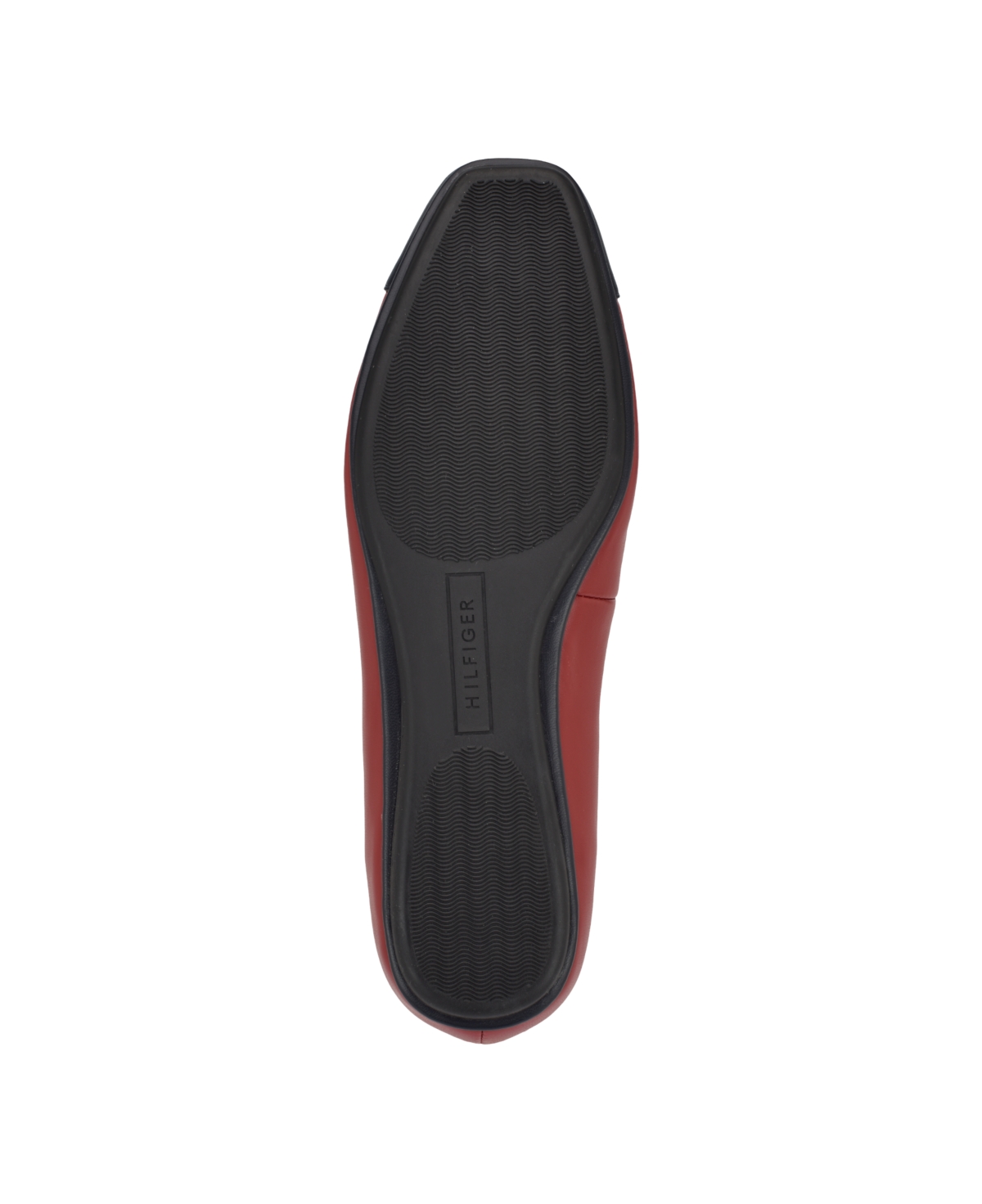 Tommy Hilfiger Bekim Cap Toe Flat In Dark Red