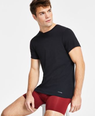 Calvin Klein Men's 5-Pack Cotton Classics Crew Neck Undershirts, Created for Macy's