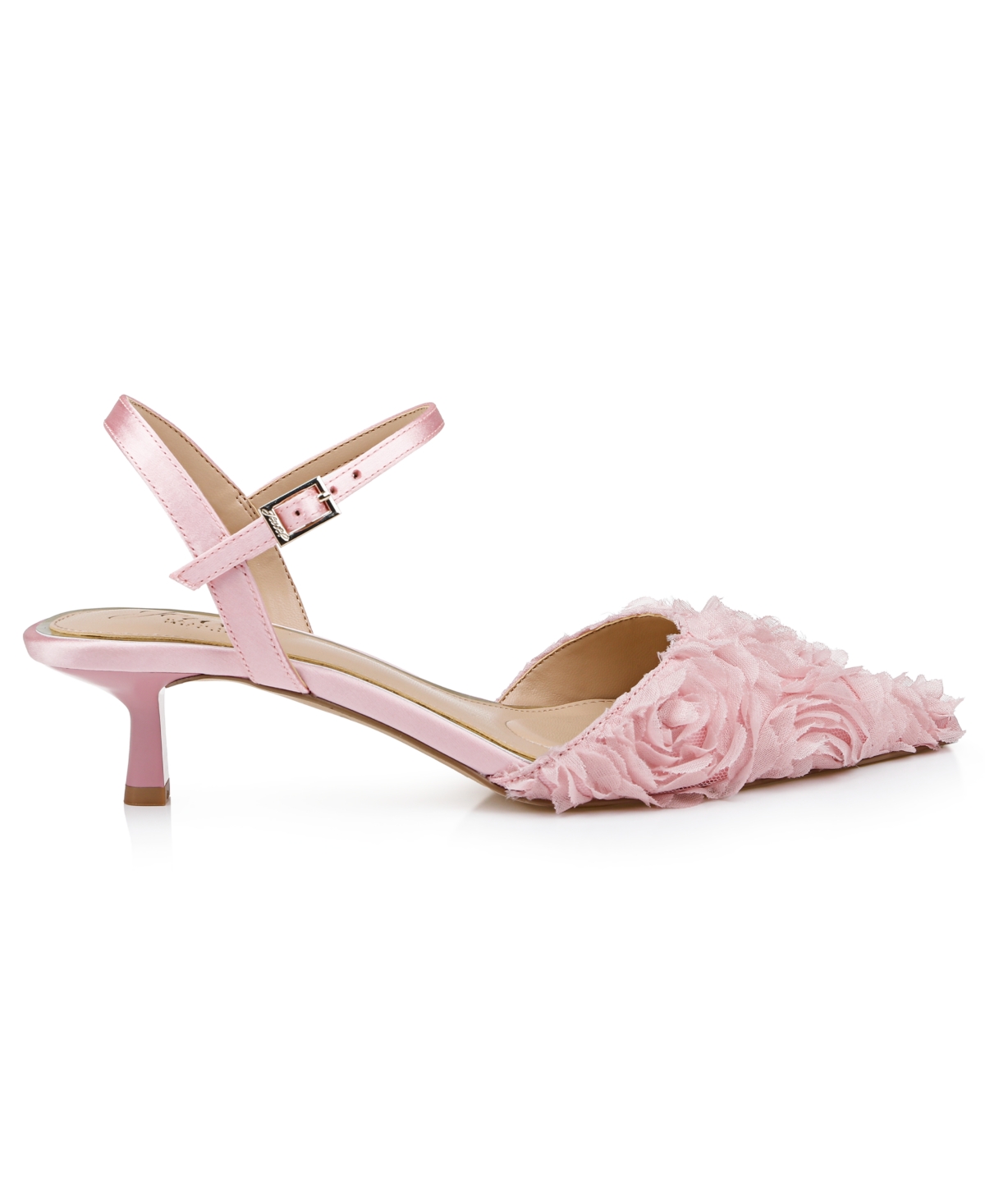 Jewel Badgley Mischka Women's Selene Kitten Heel Dress Pumps