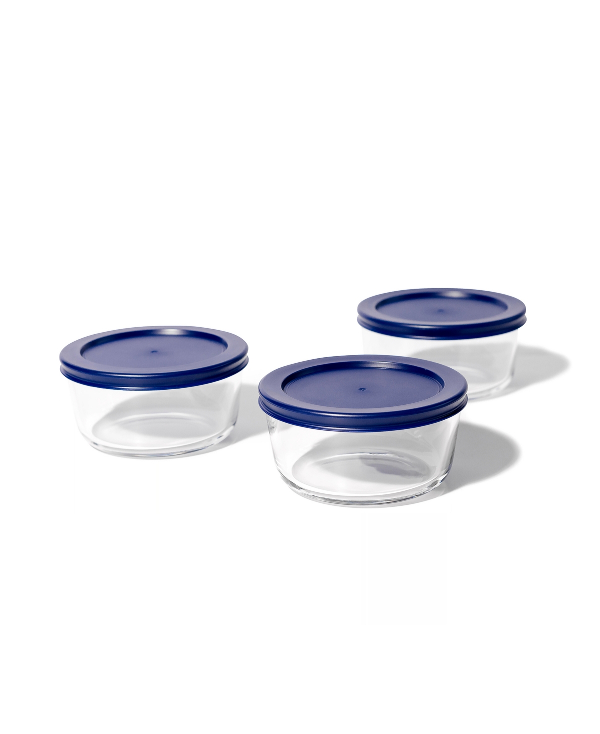Dura Living 6-piece 2 Cup Round Food Storage And Meal Prep Container Set In Blue