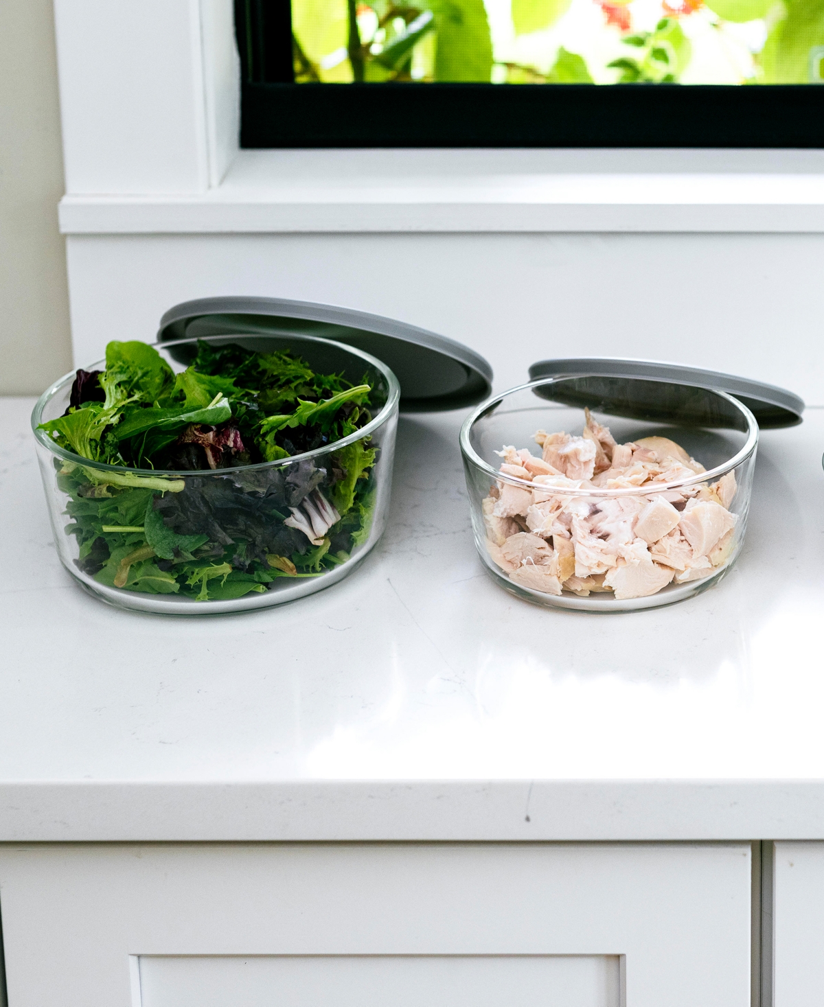 Shop Dura Living 8-piece Round Nesting Food Storage And Meal Prep Container Set In Gray