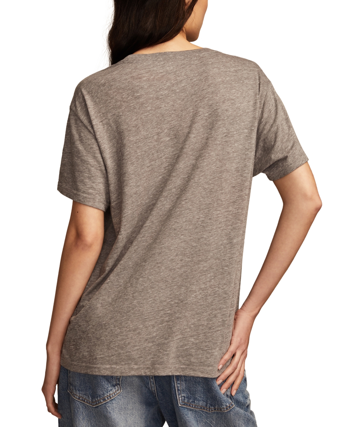Lucky Brand Women's He Sees You When You're Drinking Boyfriend Tee
