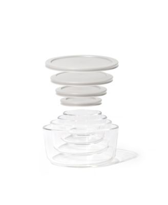 16-Piece Round Nesting Food Storage and Meal Prep Container Set