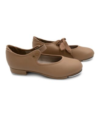 Girls Shuffle Tap Shoe Black Patent