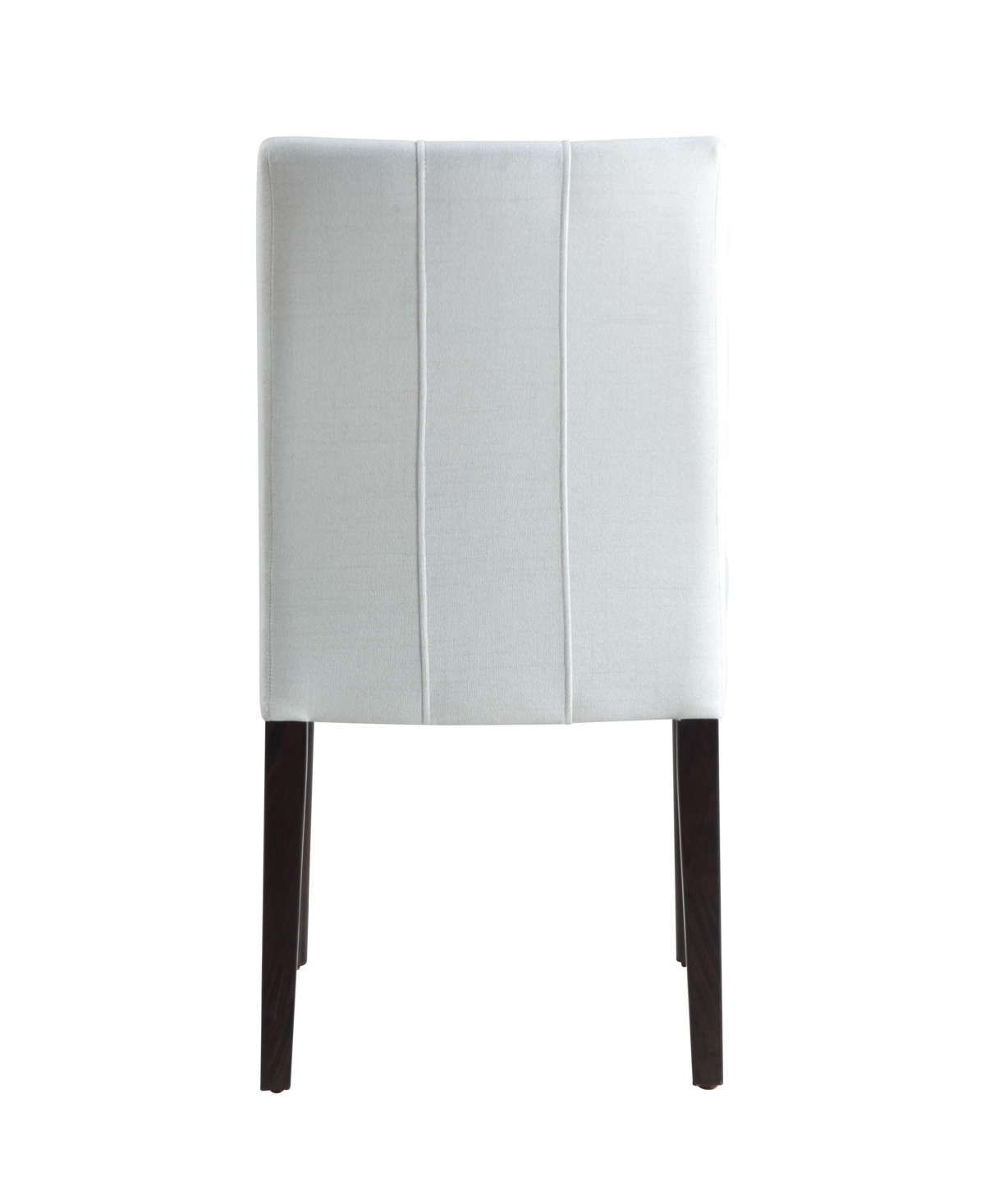 Streamdale Furniture Carena Side Chair (Set-2), White & Brown Finish - White+black