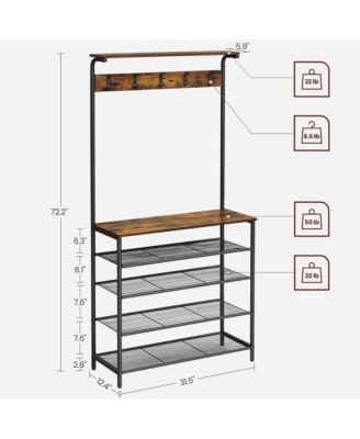5 Tier Coat Rack and Shoe Storage