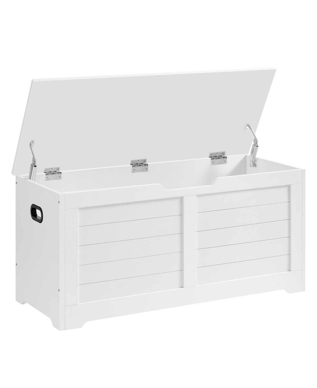 Storage Chest with 2 Safety Hinges - White