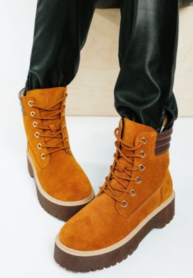 Rag and Co Womens Parula High Ankle Suede Boots