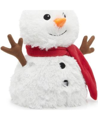 Microwavable French Lavender Scented Plush Red Scarf Snowman