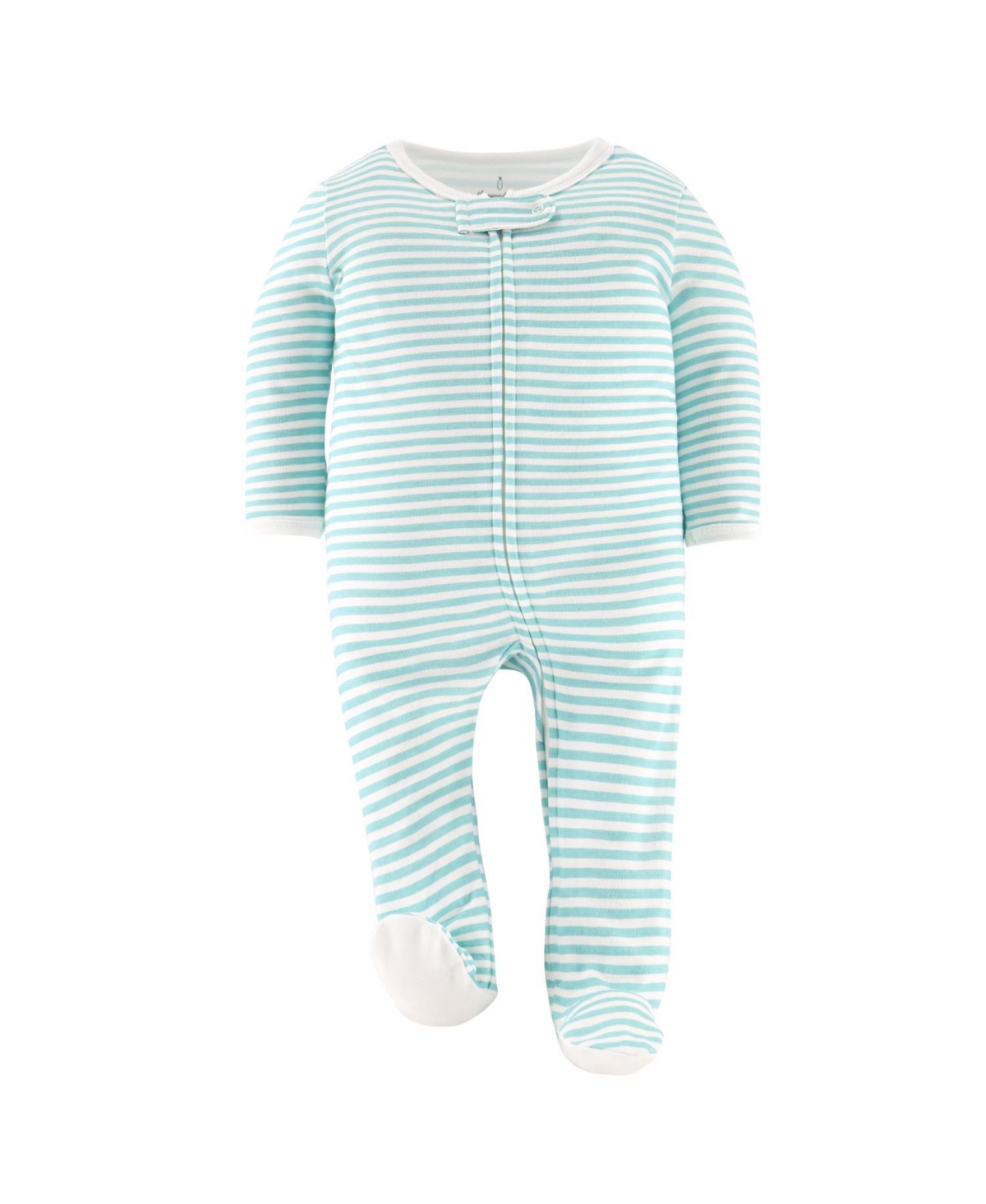 The Peanutshell Baby Boys Neutral Celestial Footed Sleepers Girls, 3 Pack -tan/white