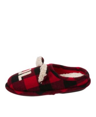 Kids Buffalo Check Lil Bear Clog Slipper