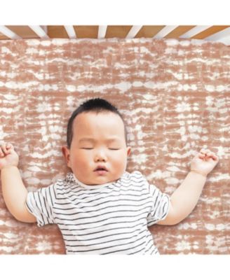 Fitted Crib Sheet Set, Boho Tie Dye, 4 Pack