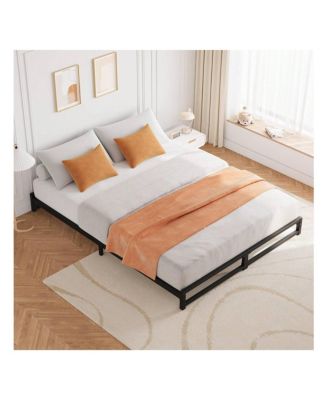 6 Inch Metal Platform Bed Frame With Steel Slat Support, Mattress Foundation And No Box Spring Needed, Easy Assembly