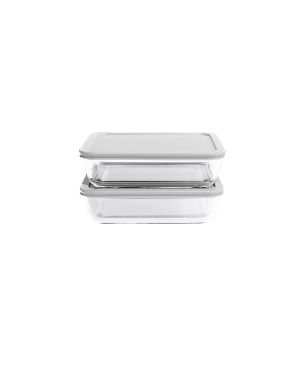 DURA LIVING 4-PIECE 6.5 CUP RECTANGULAR FOOD STORAGE AND MEAL PREP CONTAINER SET 