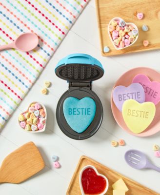x Sweethearts Bestie Heart Mini Waffle Maker