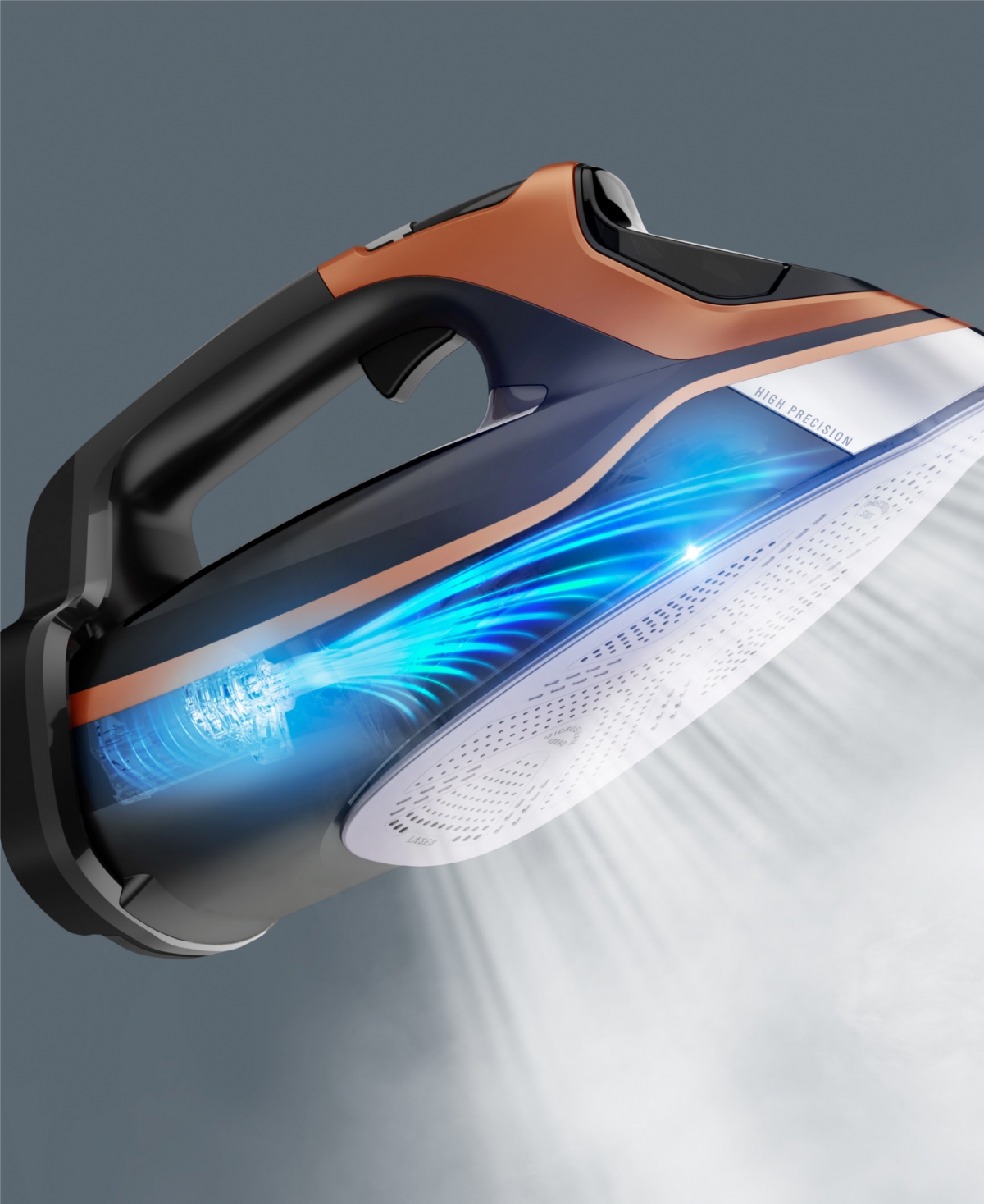 Rowenta Steamforce Pro 1850-watt Smart Steam Iron In Black  Copper