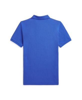Big Boys Polo Bear Cotton Mesh Polo Shirt
