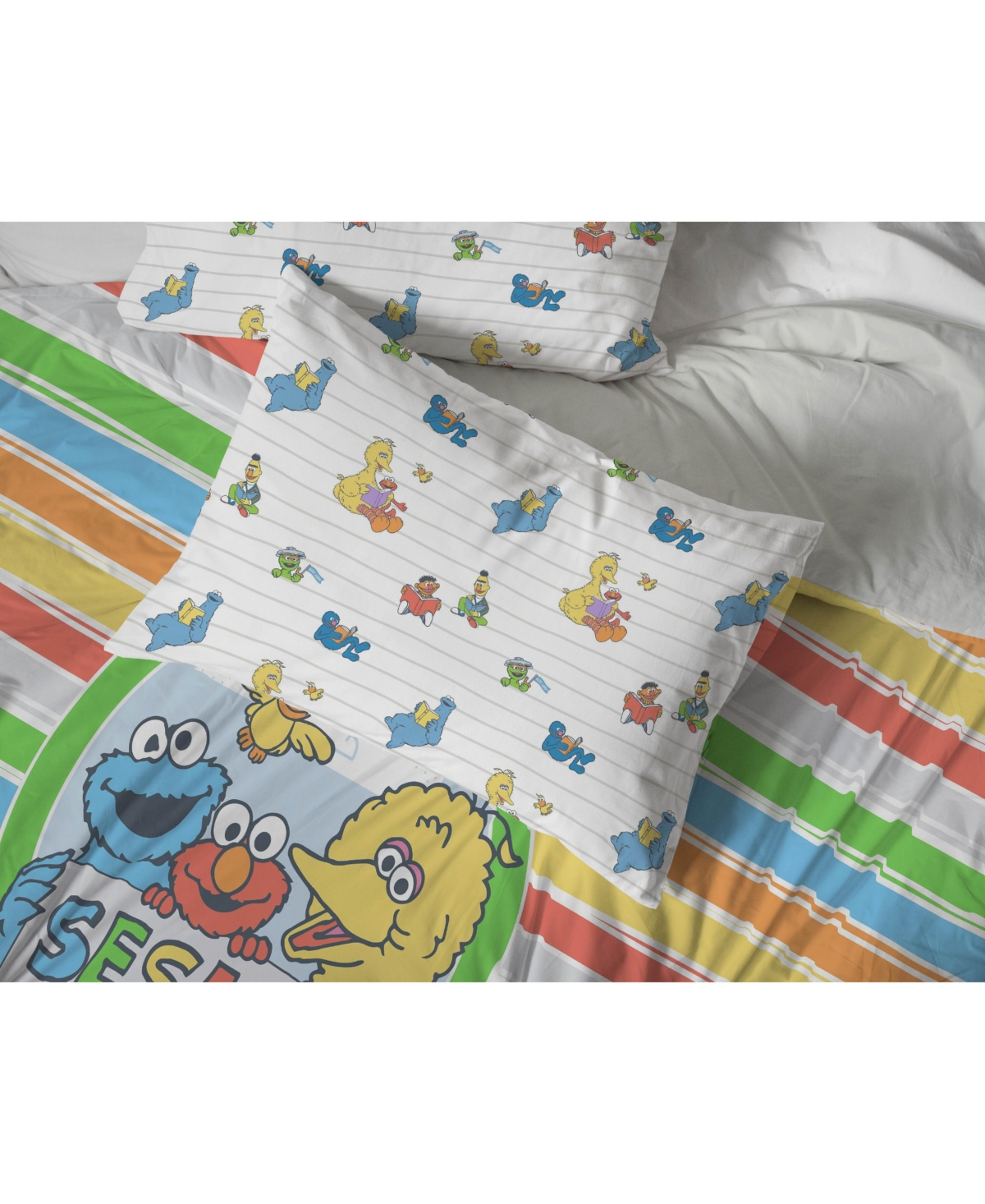 Saturday Park Sesame Street 100% Organic Cotton Kids Bed Set