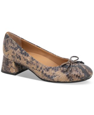 GENTLE SOULS - Lancine Snakeskin Leather Bow Heel main image 1