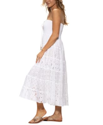 short sleeve lace bodycon dress At My Best Lace Dress White main image 1