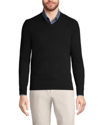 Big & Tall Fine Gauge Cashmere V-neck Sweater
