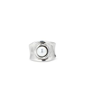 Sterling Silver Metal Crystal Clad Ring