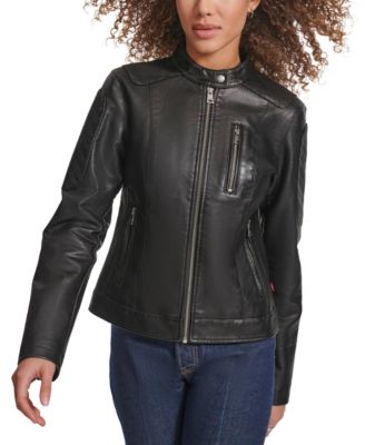 Women's Faux Leather Biker Jacket