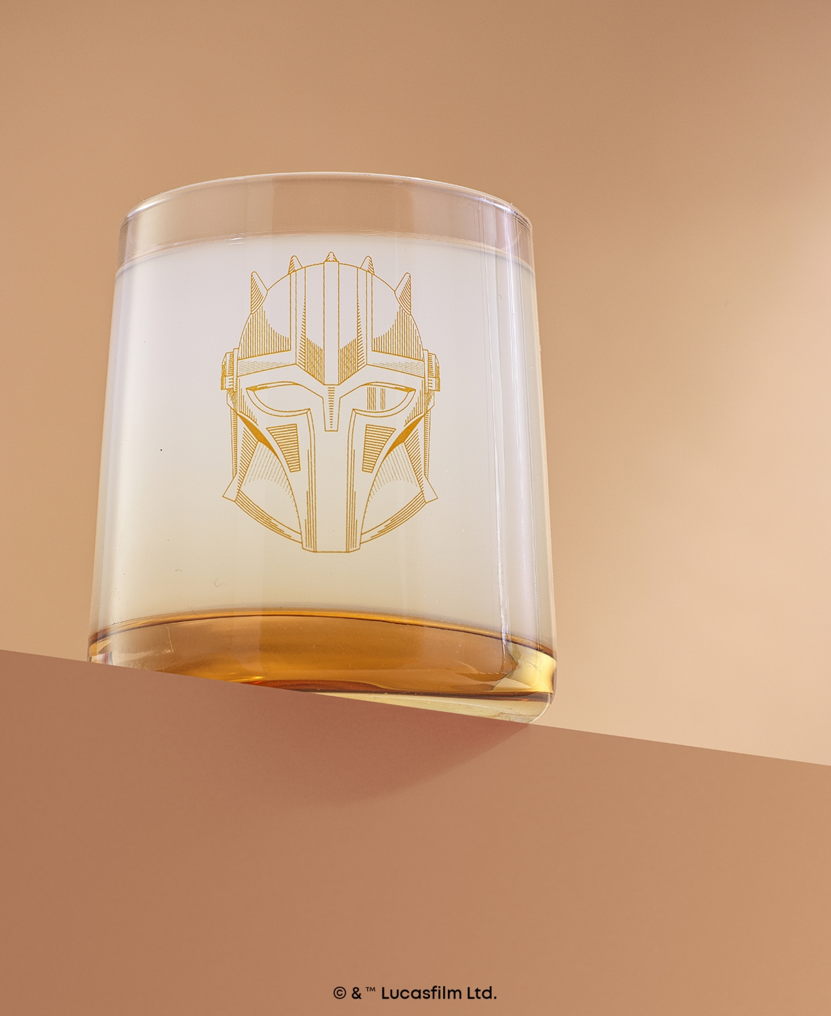 JOYJOLT STAR WARS THE MANDALORIANS SHORT DRINKING GLASSES, SET OF 4 