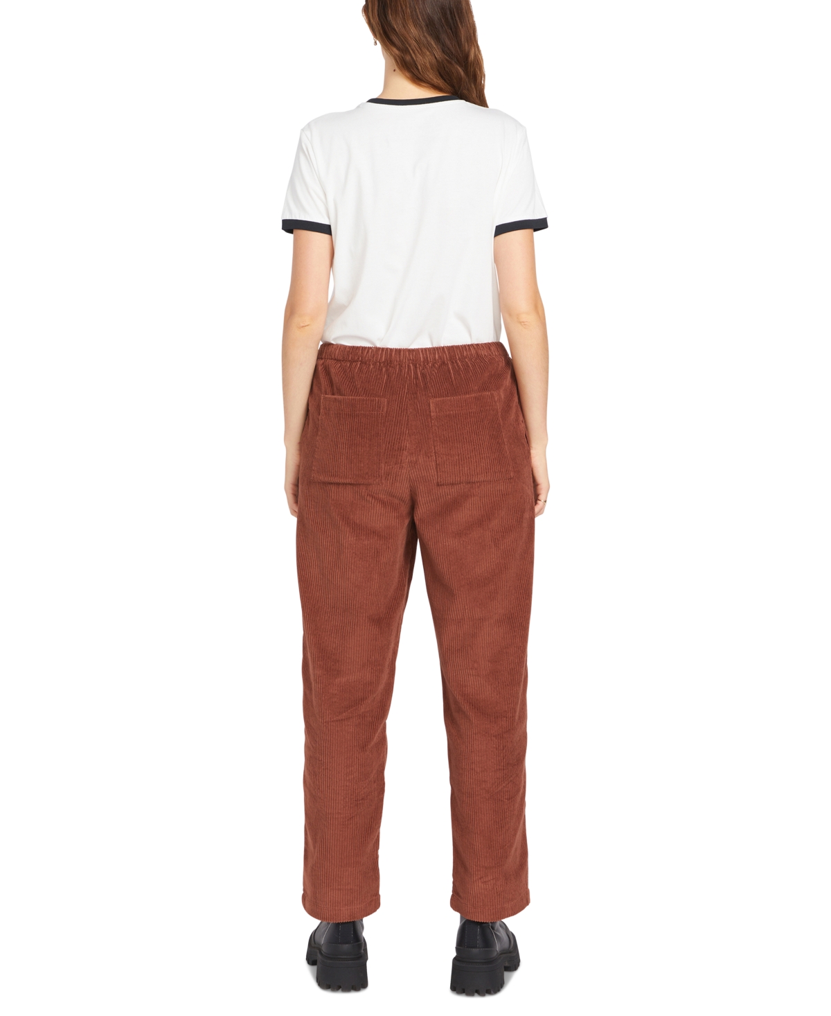 VOLCOM JUNIORS' POWER CHORD COTTON DRAWSTRING PANTS 
