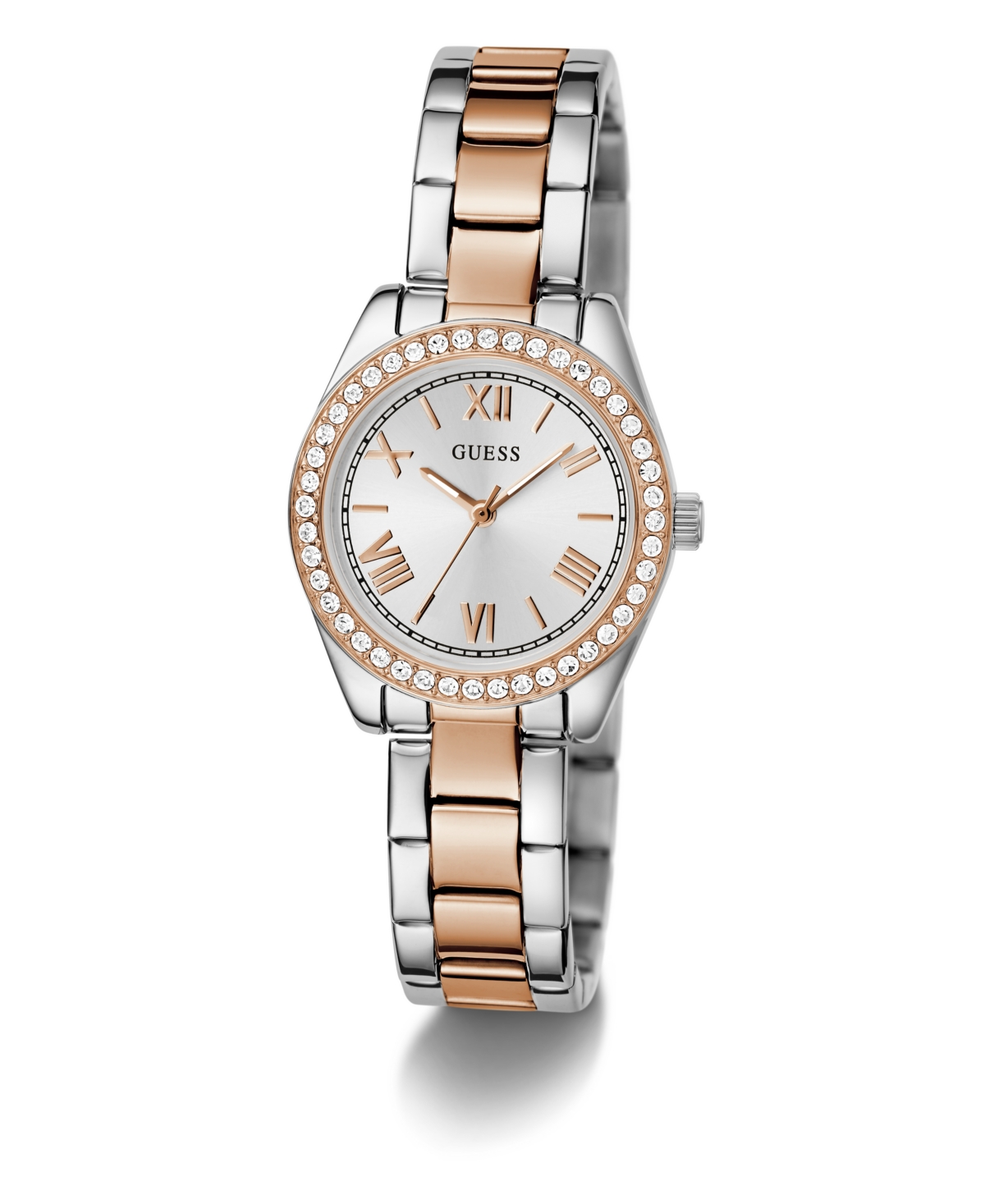 Guess Women's Analog Two-tone Stainless Steel Watch, 30 Mm In Two-tone