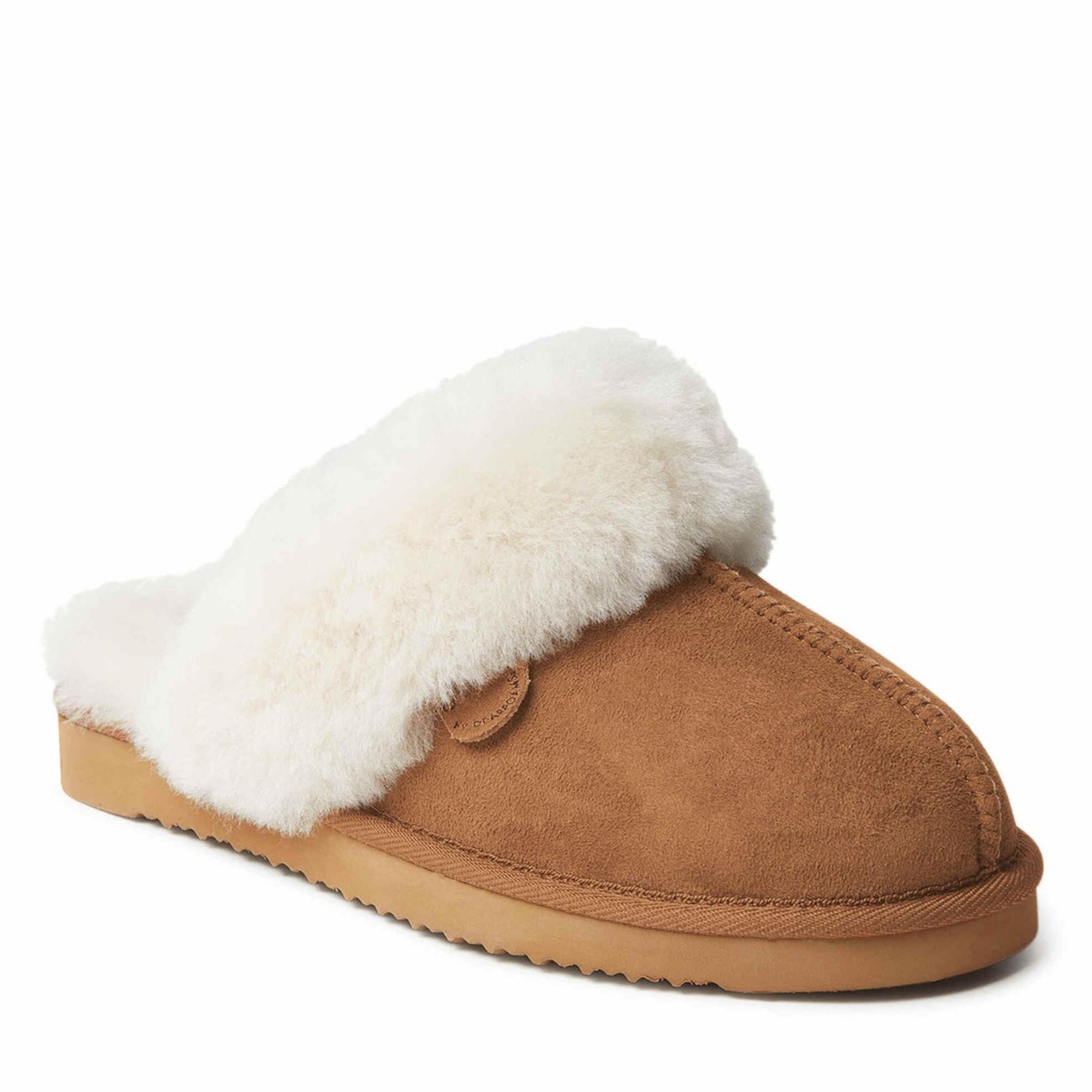 Женские Fireside by Dearfoams Women's Sydney Genuine Shearling Scuff Slipper — фото 2