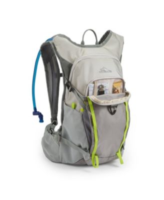 Hydrahike 2.0 16L Hydration Water Backpack for Hiking, Gray & Green