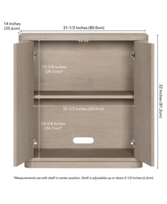 32" Easton Wide Rectangular Accent Cabinet