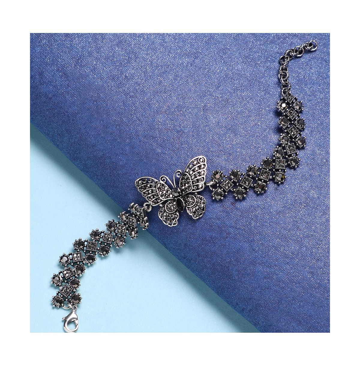 Sohi Women's Bling Butterfly Bracelet