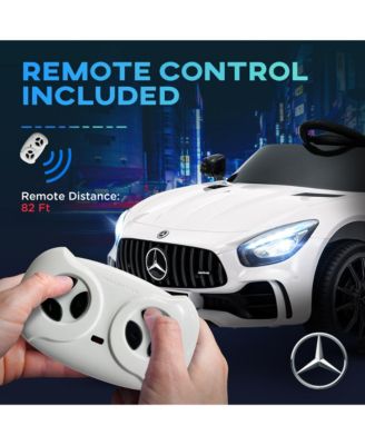 Mercedes-Benz AMG GTR Licensed 12V Kids Ride on Car w/ Remote,