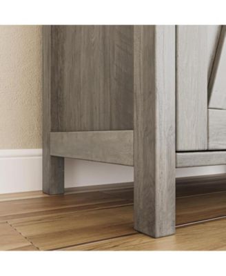 Buffet Cabinet Farmhouse Storage Cabinet with Doors and Shelves, Buffets and Sideboards Entryway Cabinet with Storage Accent Console Cabinet for Living Room, Dining Room (Gray)
