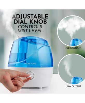 0.66-Gallon, 2.5 Liter Cool Mist Ultrasonic Humidifier for Home