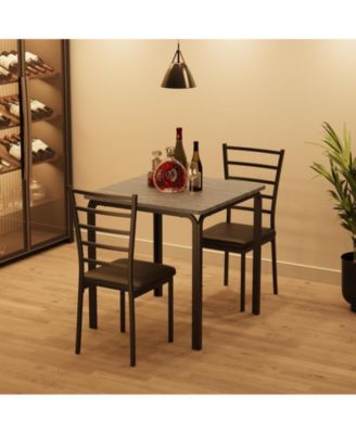 Small Table and Chairs Set of 2 Dining Table Set