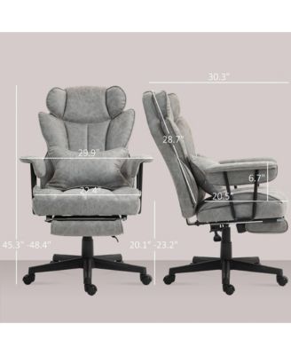 396lbs. Big and Tall Office Chair with Footrest & Wide Seat,
