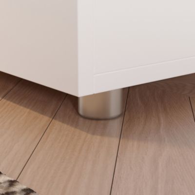 2-Drawer White Nightstand, End Table,Bedroom Bedside Dresser Chest