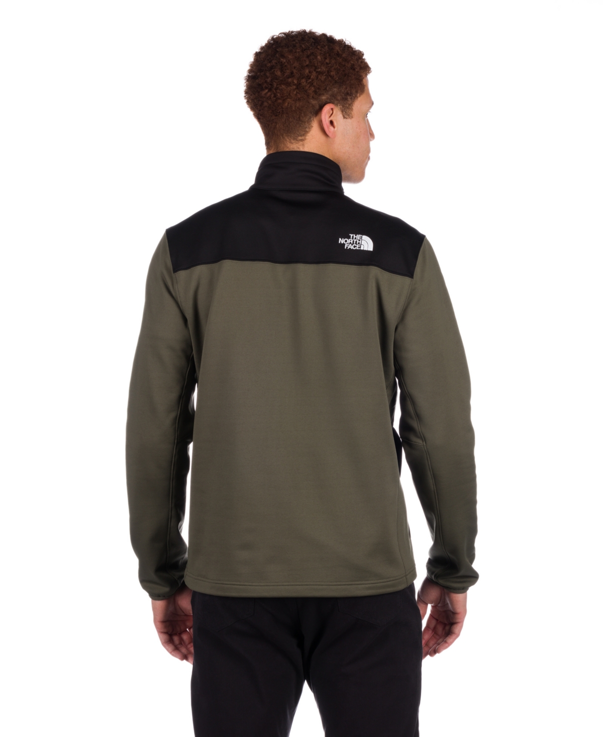 The North Face Astro Ridge Nf0a82jc21l Jacket Men's Taupe Green 1/4 Zip Clo569 In New Taupe Green