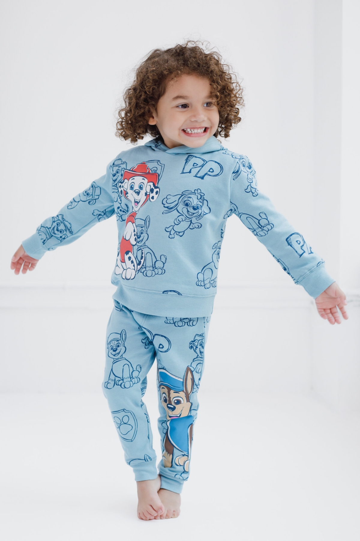 Paw Patrol Boys Nickelodeon Fleece Pullover Hoodie and Pants Outfit Set to (2T - 10-12