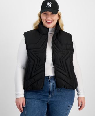 Madden Girl - Trendy Plus Size Star Puffer Vest