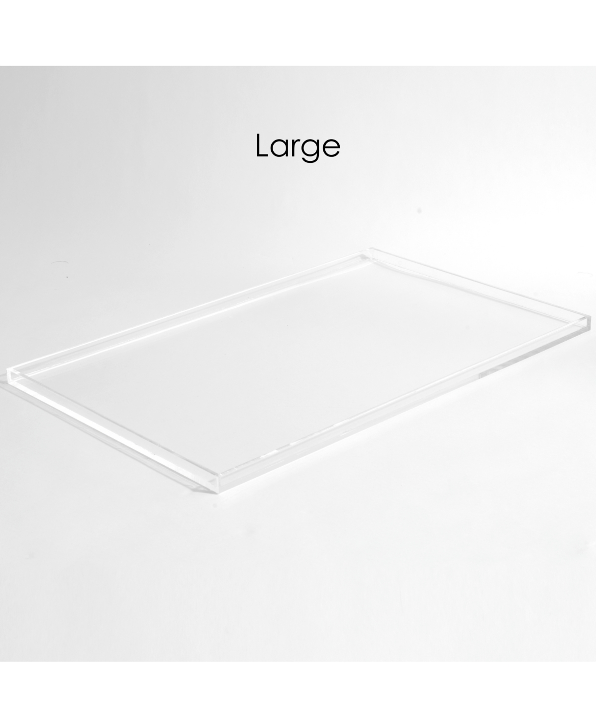 Clear Overflow Feeder Tray, Large - Clear