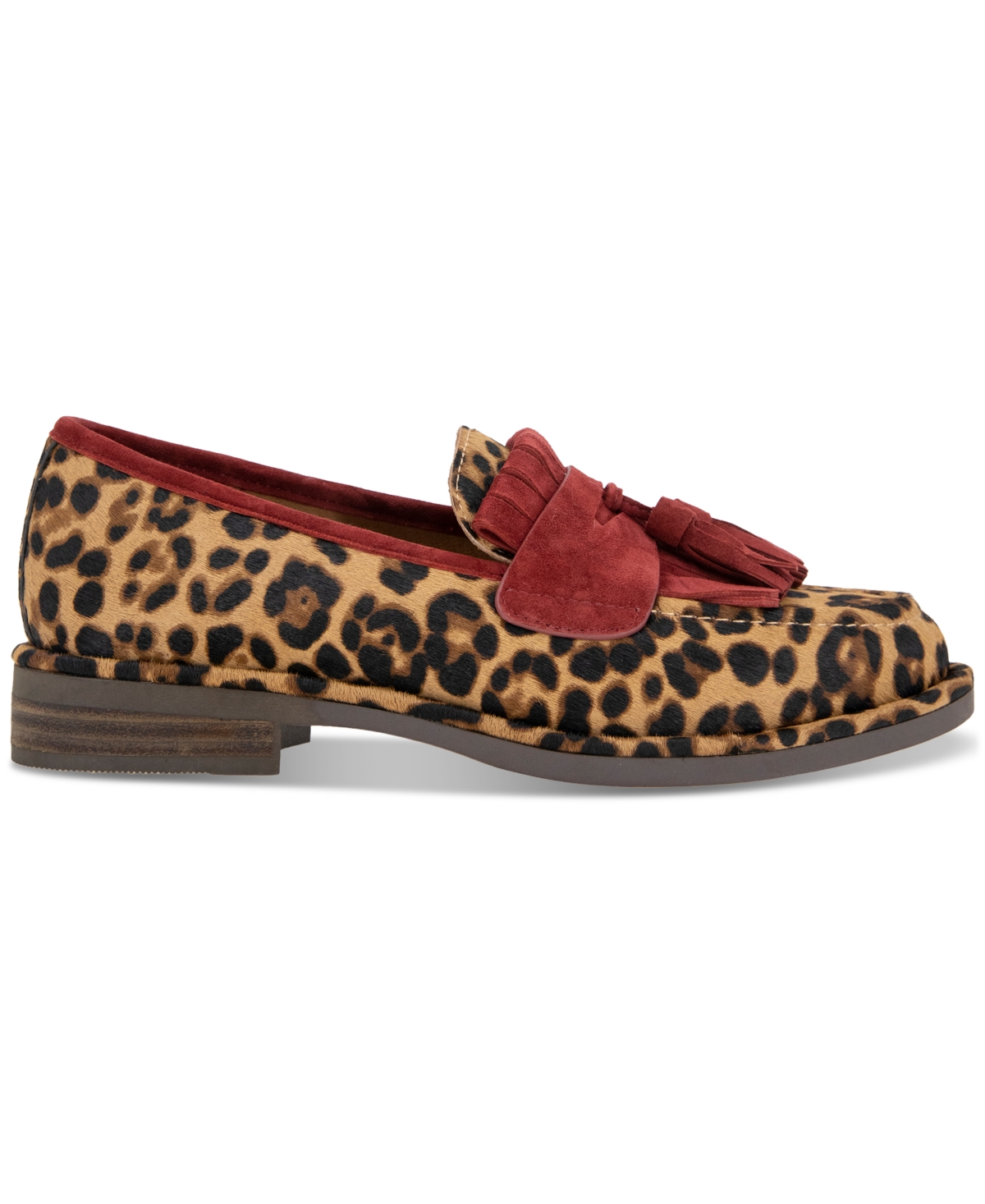 Gentle Souls Women's Cydney Tassel Loafer Flats In Leopard Haircalf